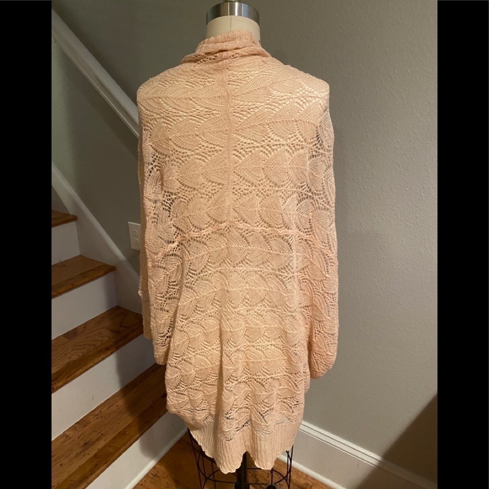 Anthropologie Moth Vanessa Cardi Neutral Pink - Picture 5 of 5